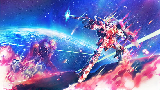 Tapeta cyfrowa Gundam, Mobile Suit Gundam Unicorn, mech, Mobile Suit Gundam, Gundam, Tapety HD HD wallpaper