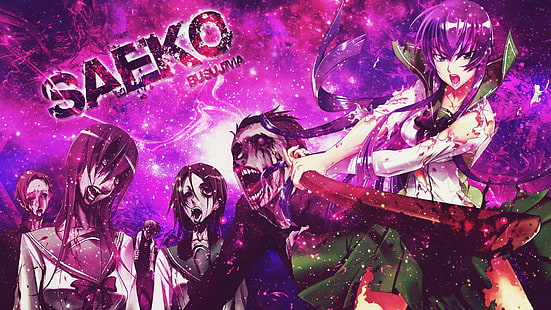 อะนิเมะเรื่อง Highschool Of The Dead Saeko Busujima, วอลล์เปเปอร์ HD HD wallpaper