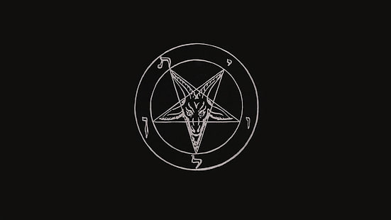 Logo Anton Szandor Lavey, Baphometh, Hell's Kitchen Baphomet, Baphomet, Setan, pentagram., Wallpaper HD HD wallpaper