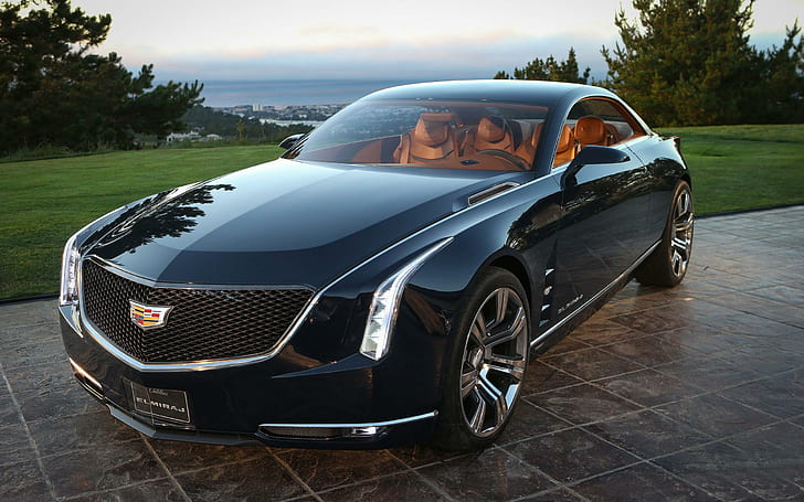 2013 Cadillac Elmiraj Concept 2, черен кадилак луксозно купе, концепция, кадилак, 2013, elmiraj, автомобили, HD тапет