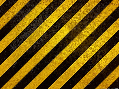 желтые и черные линии, полосы, желтые, черные, штрихи, HD обои HD wallpaper
