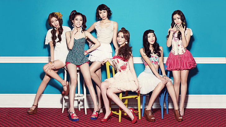 music, girls, Asian girls, K-Pop, Dal Shabet, South Korea, HD wallpaper