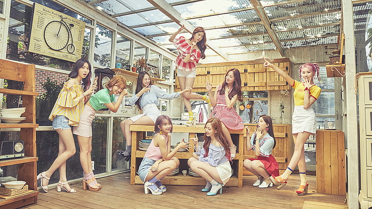 K-pop, Momoland, Korean, Asian, women, singer, HD wallpaper