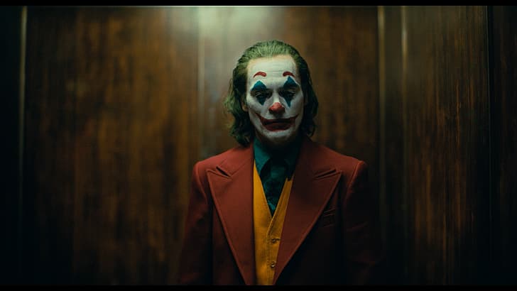 Joker (2019 Movie), Joker, Joaquin Phoenix, мъже, филмови снимки, филми, DC Comics, грим, HD тапет