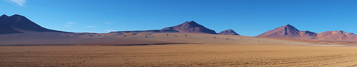 góry, pustynia, panorama, Tapety HD