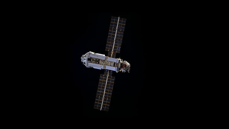 МКС, Международна космическа станция, космос, минимализъм, HD тапет