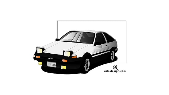 Toyota AE86, Toyota, JDM, carros japoneses, AE86, trueno, Panda Trueno, Toyota Sprinter, Toyota Sprinter Trueno, Toyota Sprinter Trueno AE86 GT-Apex, HD papel de parede HD wallpaper