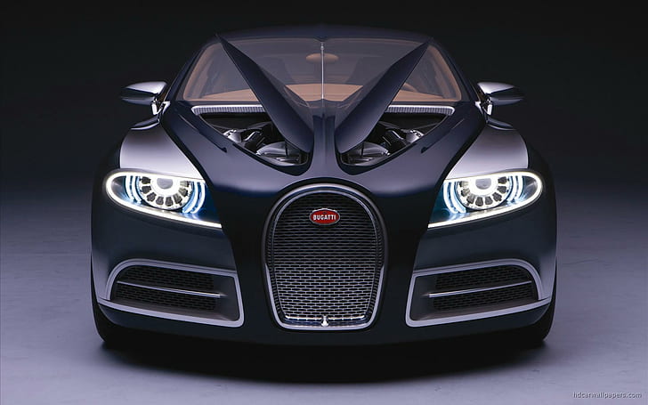 두바이 Bugatti 16 C Galibier 개념, 검은 스포츠카, 개념, 부가티, galibier, 두바이, 자동차, HD 배경 화면