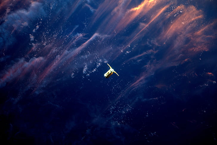 Stasiun Luar Angkasa Internasional, Cygnus, ESA, NASA, ruang, pandangan orbital, OrbitalATK, Wallpaper HD