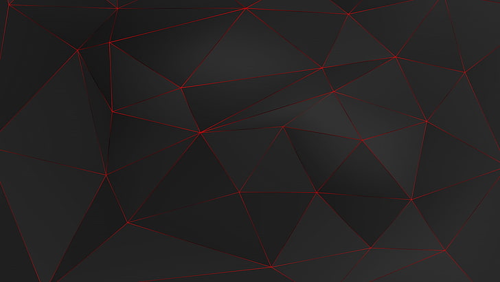 niedriges rotes schwarzes schwarzes Polyfarbbandschwarzkleid 3d, HD-Hintergrundbild