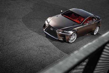 grey Lexus IS 250 coupe, lexus, lf-cc, konsep, Wallpaper HD HD wallpaper