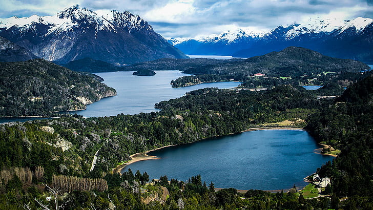 nahuel Gölü huapi, Patagonya, manzara, doğa, HD masaüstü duvar kağıdı