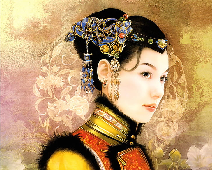 The Ancient Chinese Beauty HD, artística, belleza, china, antigua, Fondo de pantalla HD