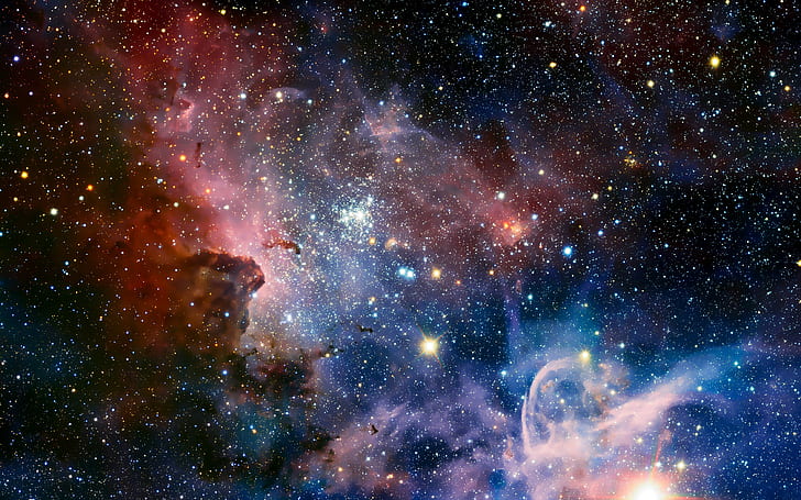 nature landscape space nebula universe infinity alma observatory chile long exposure, HD wallpaper