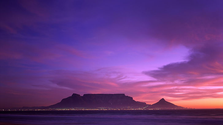 Table Mountain, South Africa, HD wallpaper