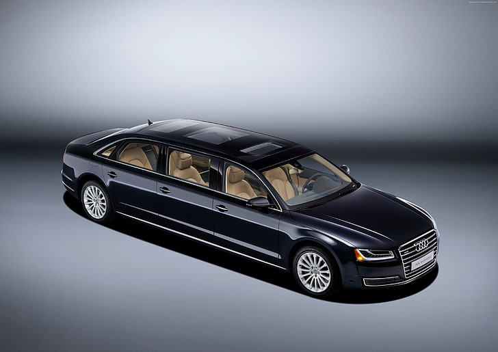 Audi A8 L Extende, luxury cars, limuzin, HD wallpaper