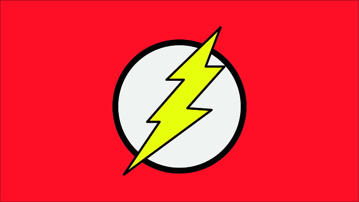 Flash, superhero, logo, HD wallpaper