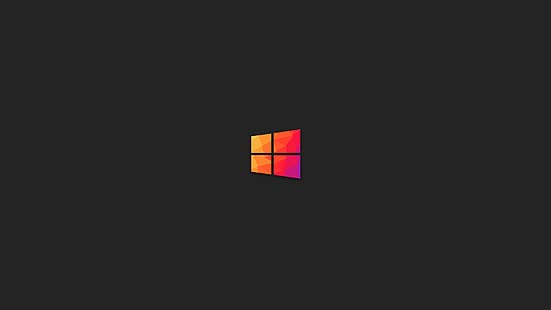 Windows 10, изкуство на многоъгълник, цветно, HD тапет HD wallpaper
