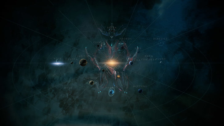 Loki (Warframe), video games, Warframe, planet, Solar System, HD wallpaper