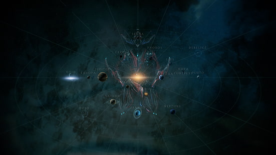 Loki (Warframe), 비디오 게임, Warframe, 행성, 태양계, HD 배경 화면 HD wallpaper