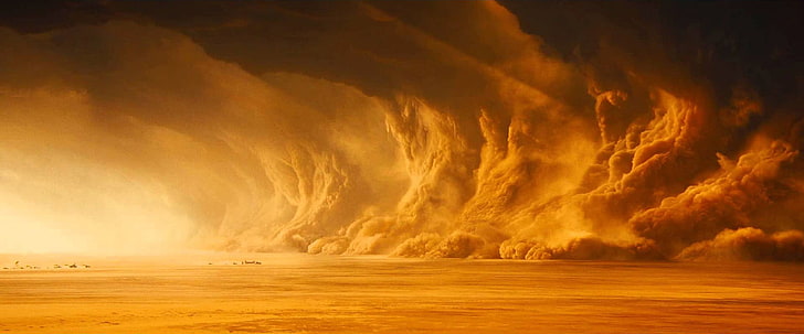 carta da parati digitale sandstorm, tempeste di sabbia, Mad Max: Fury Road, Mad Max, Sfondo HD