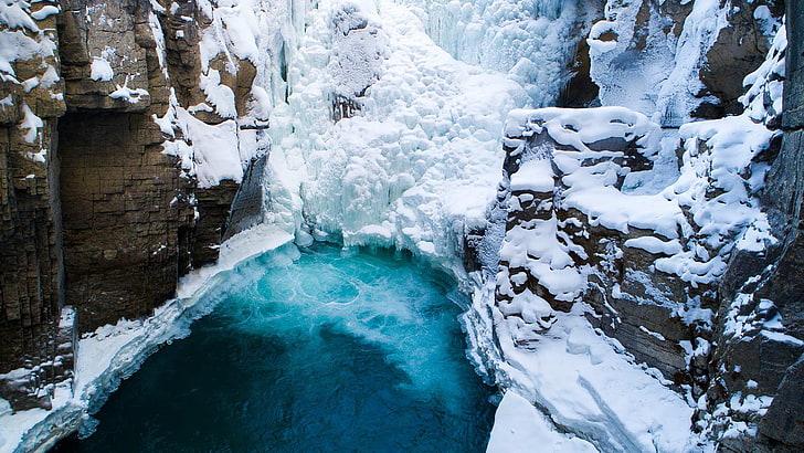Gewässer, Kanada, Winter, Natur, Eis, Schnee, HD-Hintergrundbild