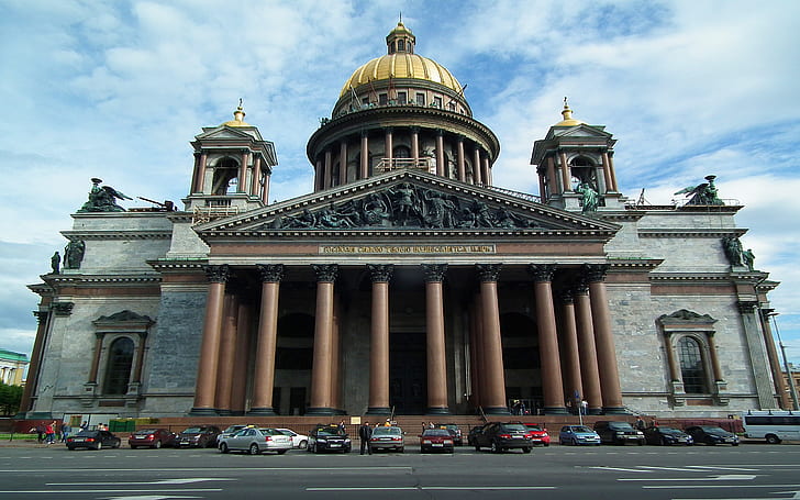 サンクトペテルブルクの聖イサアク大聖堂КатедралатаСветиИсаак8009512、 HDデスクトップの壁紙