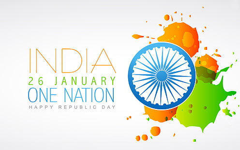 Indien 26. Januar 2015, Indien 26. Januar One Nation digitale Tapete, Festivals / Feiertage, Festival, Feiertag, 2015, Tag der Republik, HD-Hintergrundbild HD wallpaper