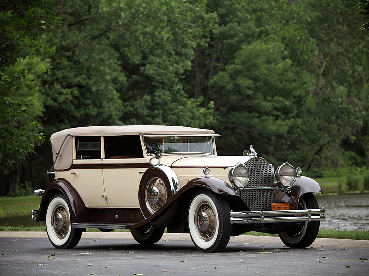 1931, 840, cabriolet, custom, dietrich, individu, luxe, packard, retro, berline, Fond d'écran HD