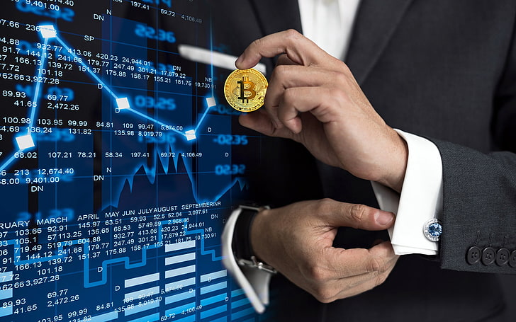 Investasi bisnis koin uang Bitcoin, Wallpaper HD