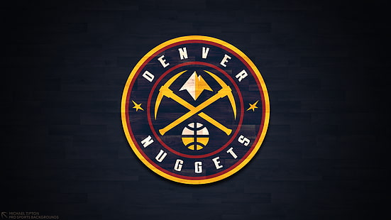 Баскетбол, Денвер Наггетс, Лого, НБА, HD обои HD wallpaper