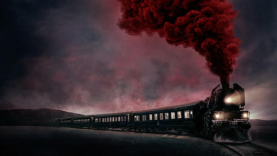 tren negro en la noche, Asesinato en el Orient Express, tren, 4k, Fondo de pantalla HD HD wallpaper