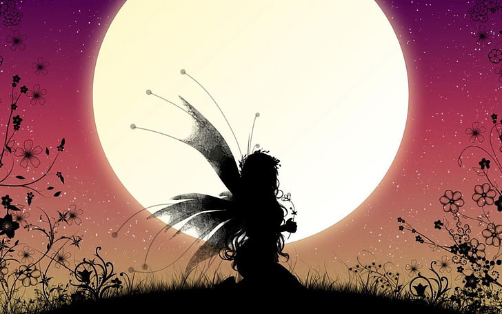 fairy illustration, wings, HD wallpaper