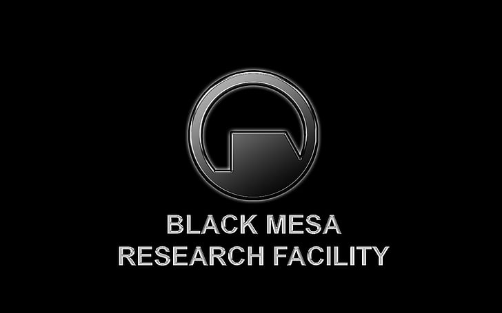 black, half life, mesa, text, HD wallpaper