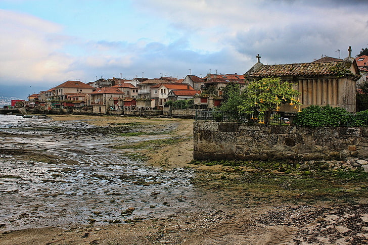 Man Made, Village, Galicia, Sea, Spain, HD wallpaper