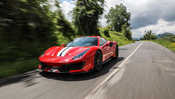 Ferrari, 2018, Pista, 488, Fondo de pantalla HD