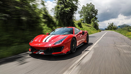 Ferrari, 2018, Pista, 488, HD-Hintergrundbild HD wallpaper