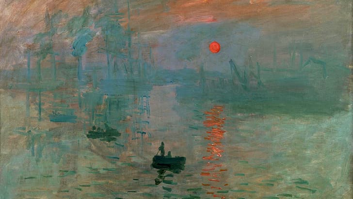 pintura, Claude Monet, impressionismo, água, reflexão, HD papel de parede