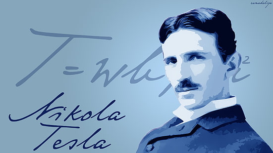 Никола Тесла, учени, HD тапет HD wallpaper