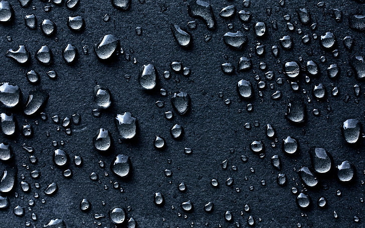 water dew wallpaper, surface, texture, drops, moisture, HD wallpaper