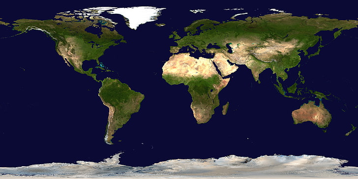 كوكب الأرض ، العالم ، خريطة ، القارات ، الجغرافيا ، الجغرافي، خلفية HD