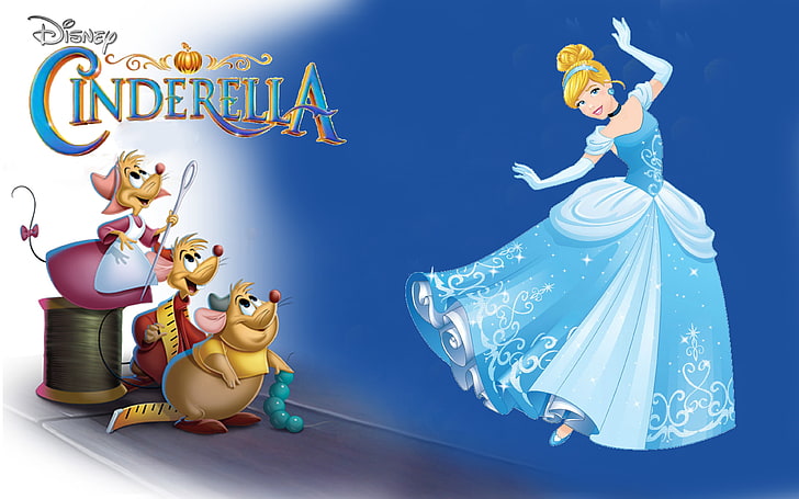 Char Mice And Cinderella Dance Walt Disney Desktop Wallpaper Hd за мобилни телефони и лаптопи 3840 × 2400, HD тапет