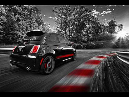 FIAT, Fiat 500 Abarth, HD-Hintergrundbild HD wallpaper