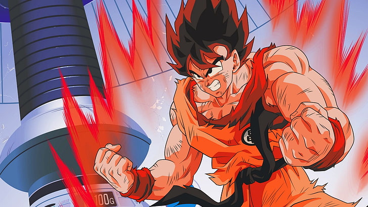 Иллюстрация персонажа Dragonball, Dragon Ball Z, Гоку, агрессия, парень, HD обои