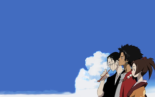 Drei Anime-Charaktere, Samurai Champloo, Samurai, Anime, Mugen, Anime-Mädchen, Anime-Jungen, HD-Hintergrundbild HD wallpaper