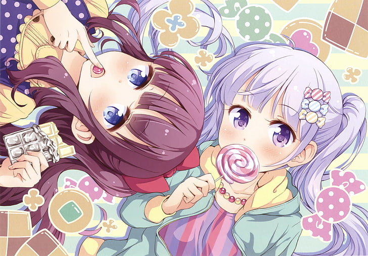 Anime, Game Baru !, Aoba Suzukaze, Hifumi Takimoto, Wallpaper HD