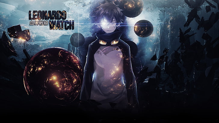 Ilustração de anime Leonardo Watch, Kekkai Sensen, Leonardo Watch, HD papel de parede