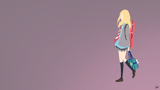Anime Mädchen, Shigatsu wa Kimi no Uso, Miyazono Kaori, HD-Hintergrundbild HD wallpaper