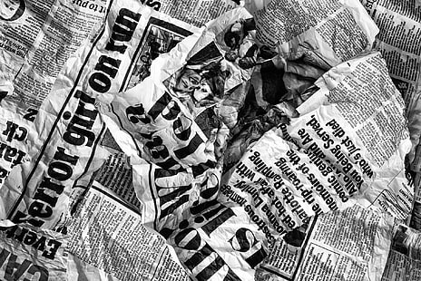 vita tidningar, tidning, fragment, Terror girl on run, Daily mail, HD tapet HD wallpaper