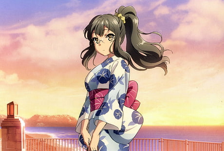 Anime, Seishun Buta Yarou wa Kelinci Gadis Senpai no Yume wo Minai, Rio Futaba, Wallpaper HD HD wallpaper